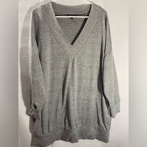 Lily Morgan Long Gray Sweater Size 1x NWOT